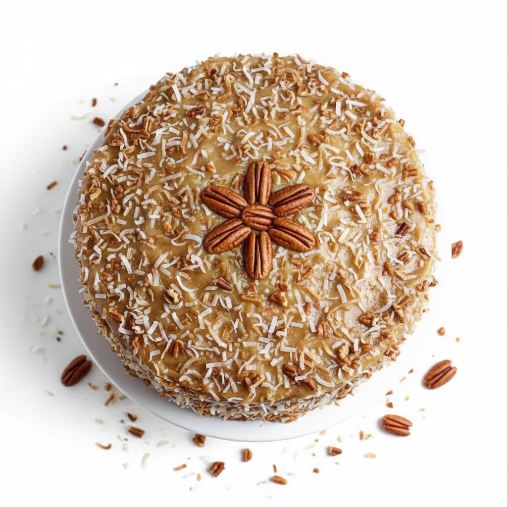 Andy Anand Sugar-Free German Chocolate Cake, 2.4 lb – Belgian Cocoa, Coconut-Pecan Filling, Keto & Diabetic-Friendly Birthday Gift Box