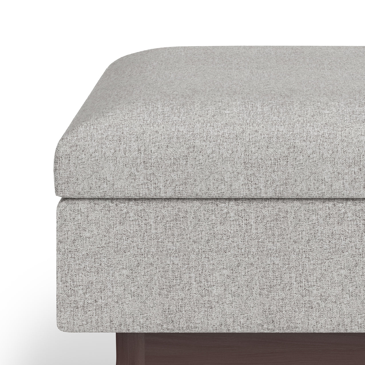Owen 34 Inch Wide Coffee Table Storage Ottoman in Cloud