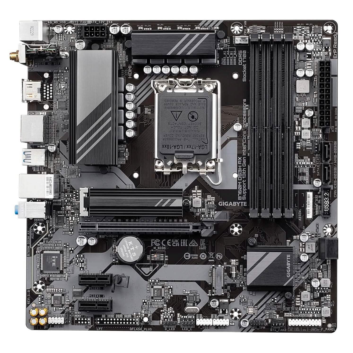 GIGABYTE B760M DS3H AX Motherboard  (Refurbished)