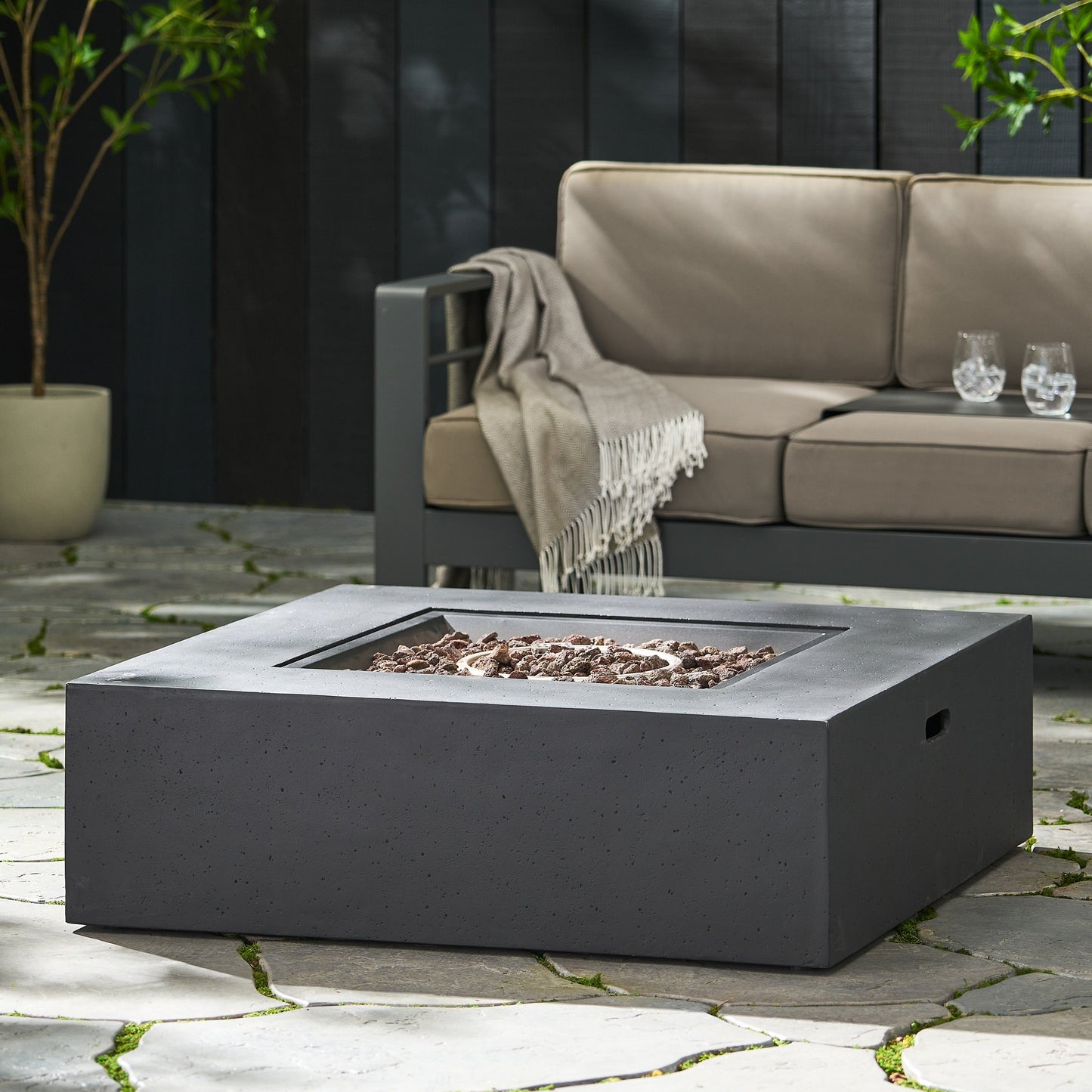 50,000 BTU Square MGO Fire Table (Tank Cover not Included)