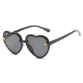 Lunettes de soleil pour filles, protection UV, en forme de cœur, décor abeille, lunettes pare-soleil