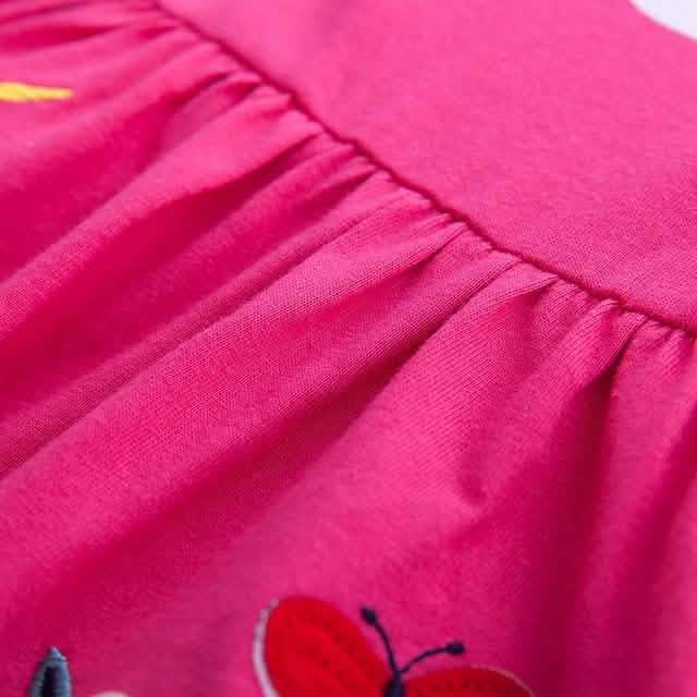 Robe fleurie licorne arc-en-ciel pour filles