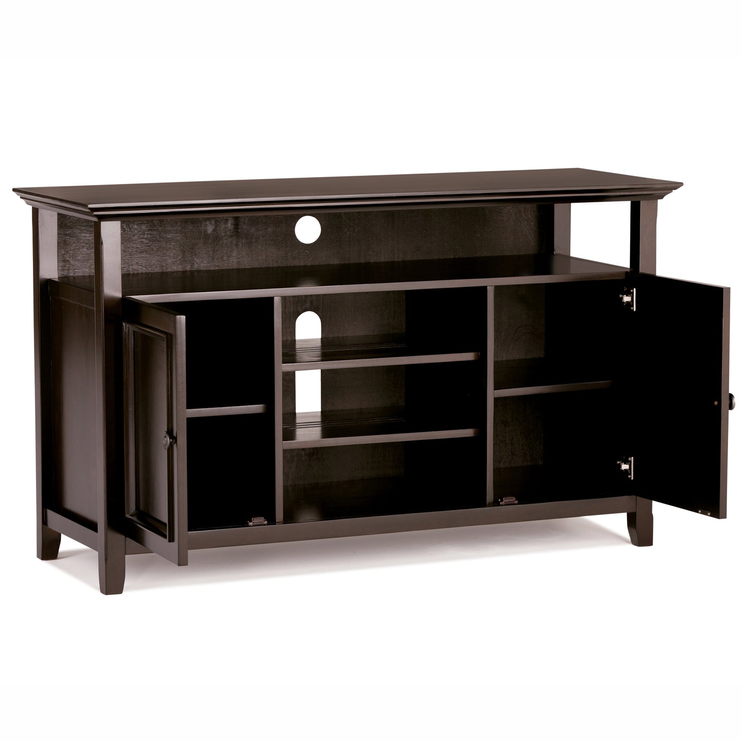 Amherst 54 Inch Wide Solid Wood TV Stand in Hickory