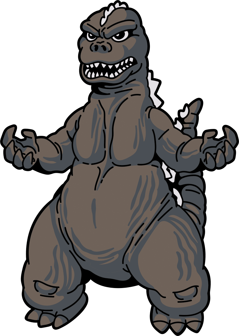 Godzilla Showa Era AR Pin