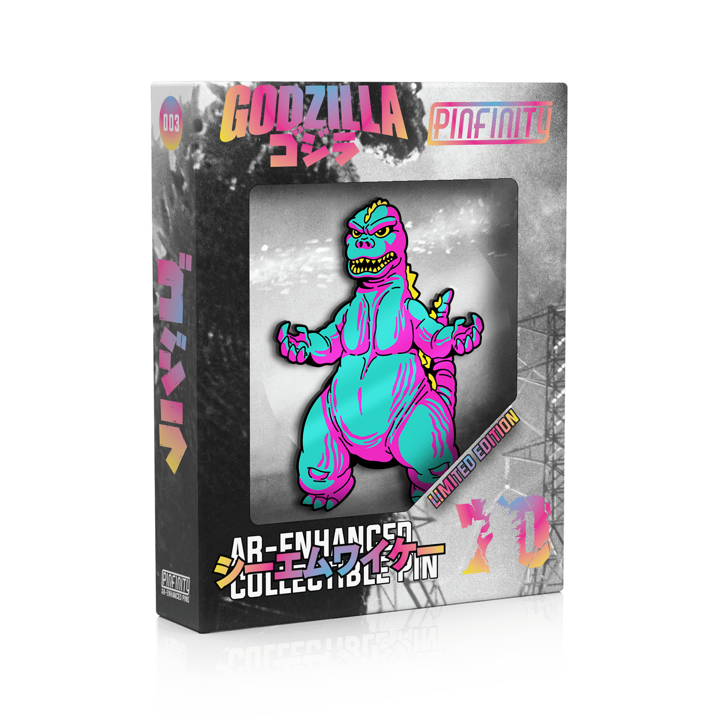 Godzilla Showa Era CMYK Edition AR Pin