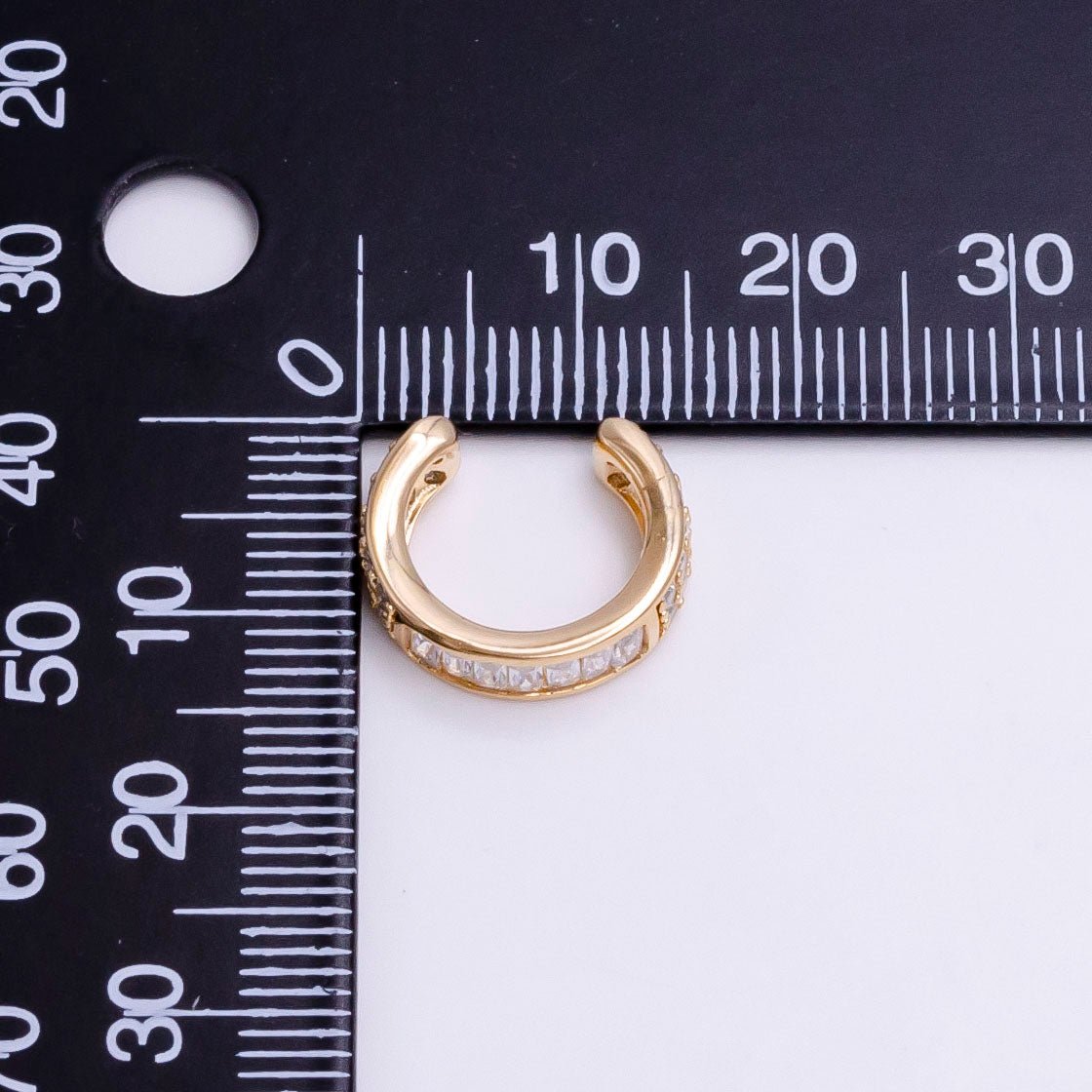 Gold ear cuff, Cubic ear cuff, cz gold ear cuff, Dainty ear cuff gold, Non pierced ear cuff, Conch ear cuff, Silver cz gold wrap earring, AI-060 AI-061.
