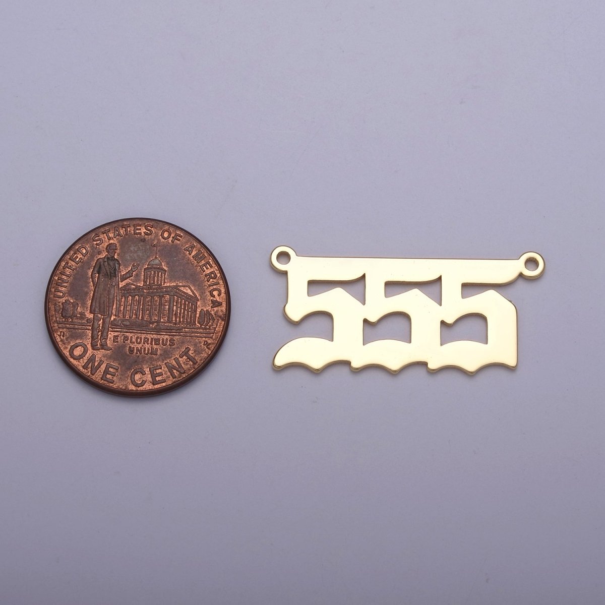 Gold Filled Angel Number Charm Connector Lucky Number for Necklace Bracelet Component G-622~G-626