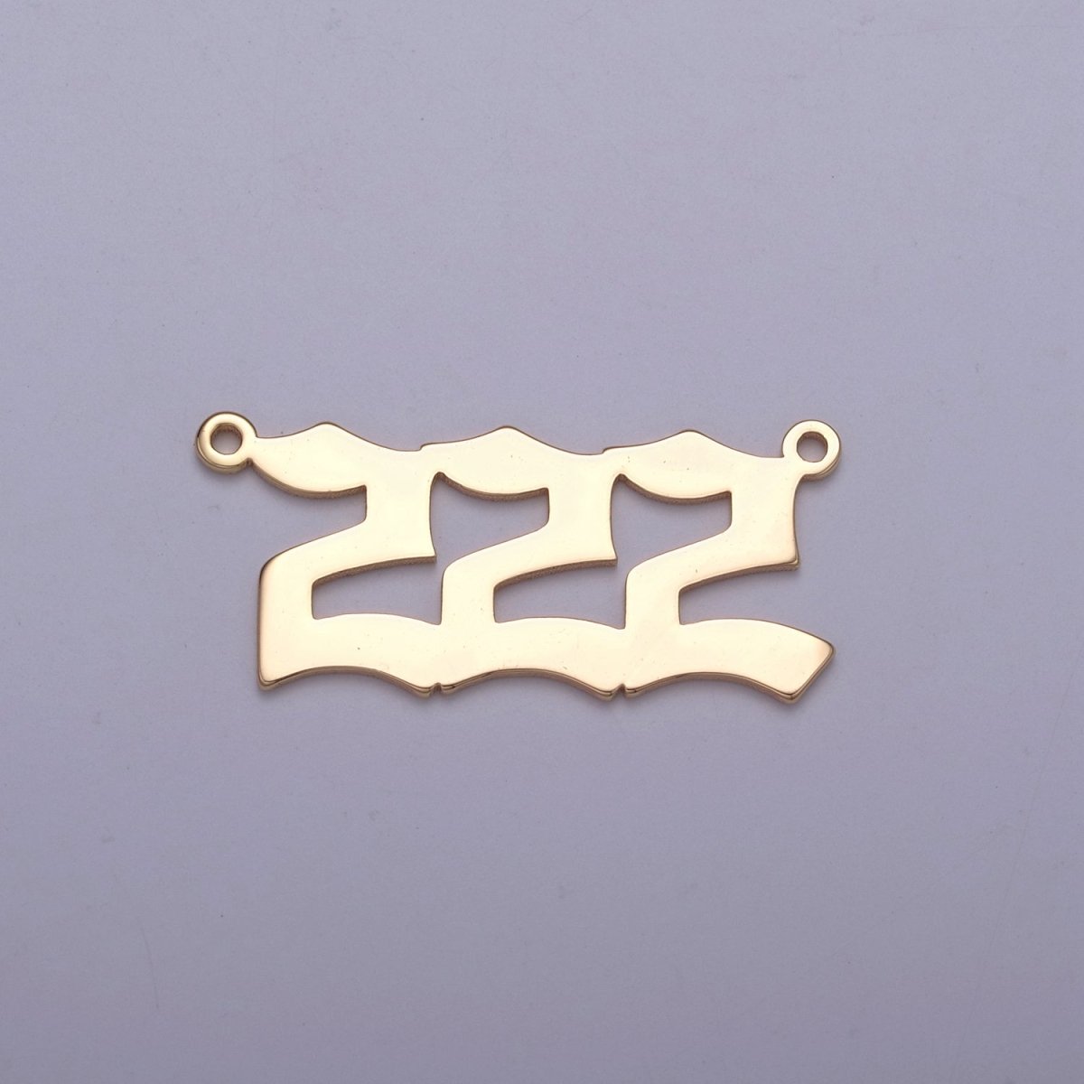 Gold Filled Angel Number Charm Connector Lucky Number for Necklace Bracelet Component G-622~G-626
