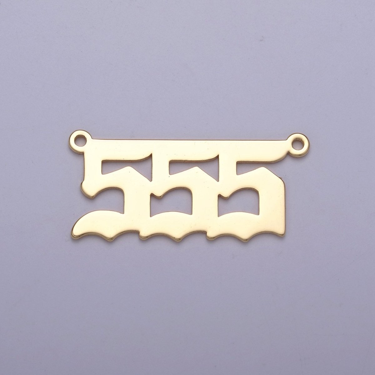 Gold Filled Angel Number Charm Connector Lucky Number for Necklace Bracelet Component G-622~G-626