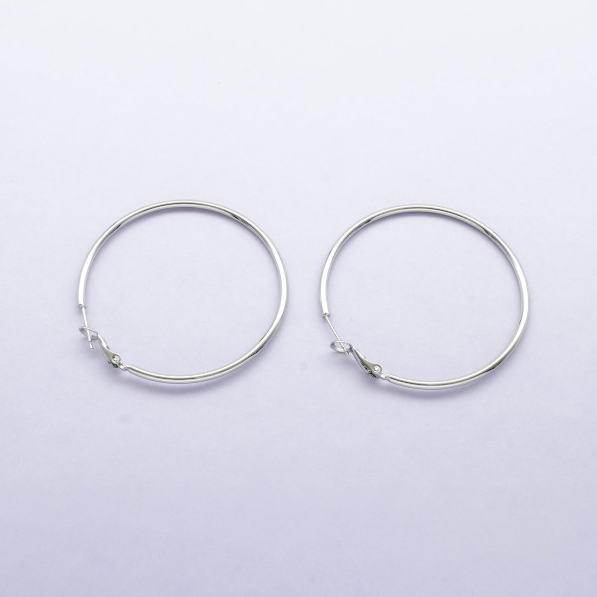 14K / 24K Gold Filled 20mm, 25mm, 30mm, 35mm, 40mm, 45mm, 50mm, 55mm, 60mm, 65mm, 70mm Minimalist Hinge Lock Hoop Earrings