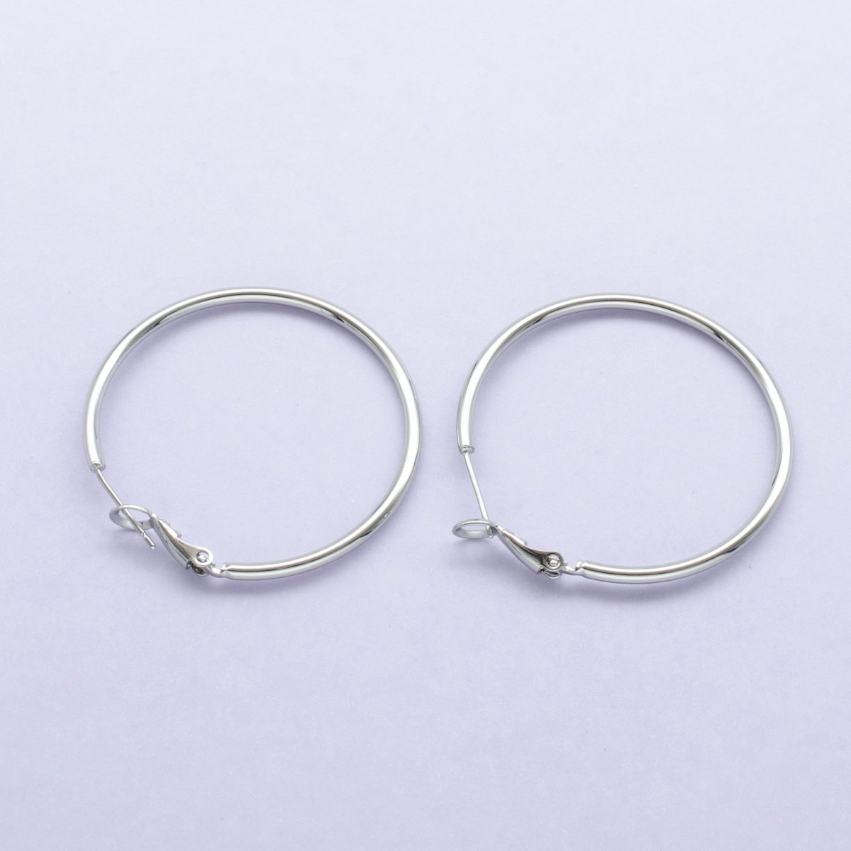 14K / 24K Gold Filled 20mm, 25mm, 30mm, 35mm, 40mm, 45mm, 50mm, 55mm, 60mm, 65mm, 70mm Minimalist Hinge Lock Hoop Earrings