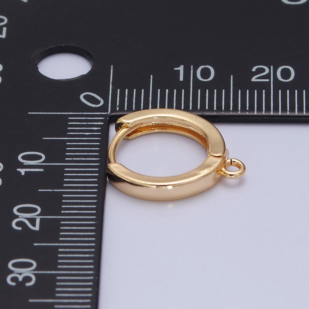 Gold Filled Earring Hoops Lever Back one touch w/ open link Lever Hoop earring Nickel free Lead Free for Earring Charm Making Findings L-675