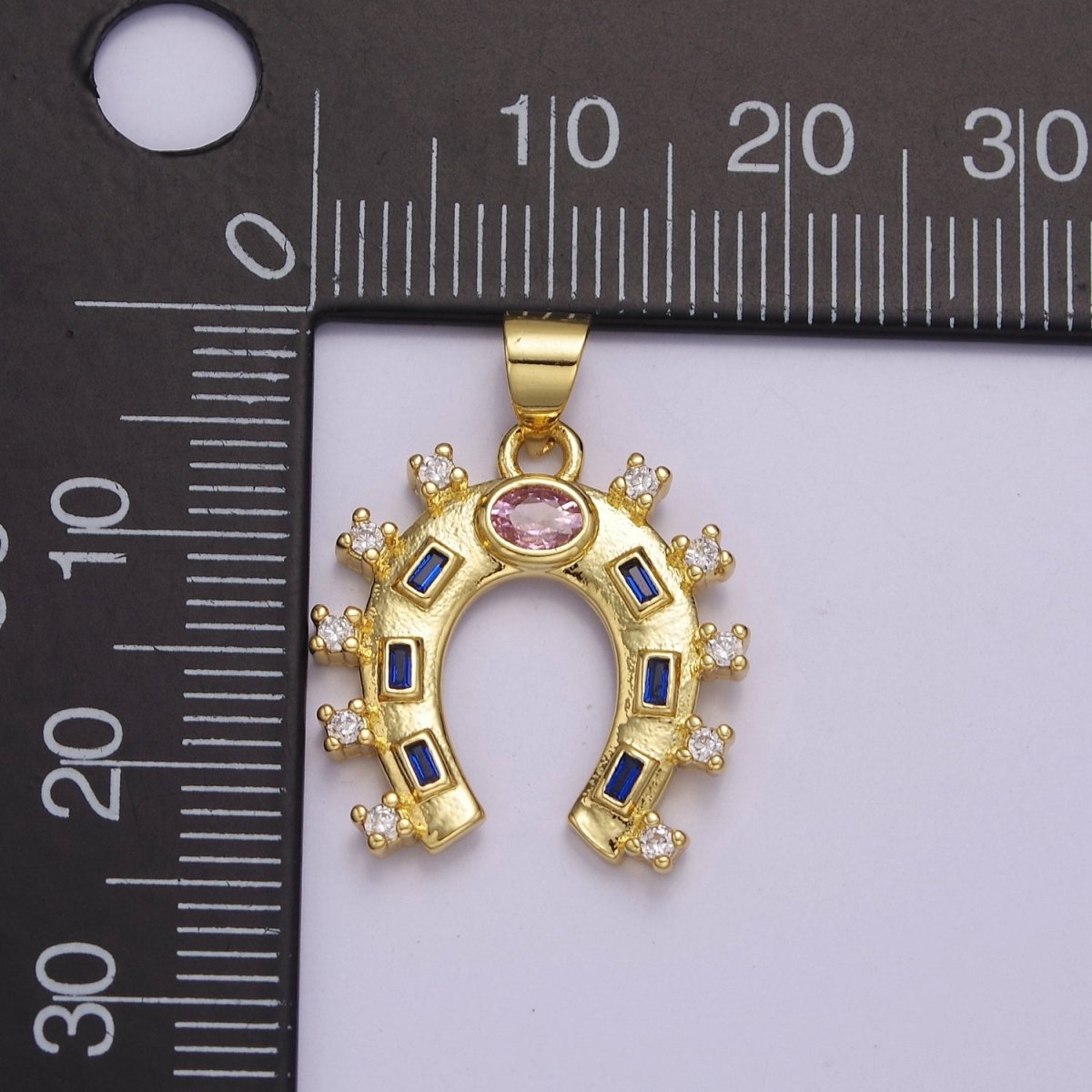 Gold Filled Horseshoe Charm Luck Horseshoe Pendant Necklace Bracelet Mini Horseshoe Pendant Lucky Jewelry Inspired J-427