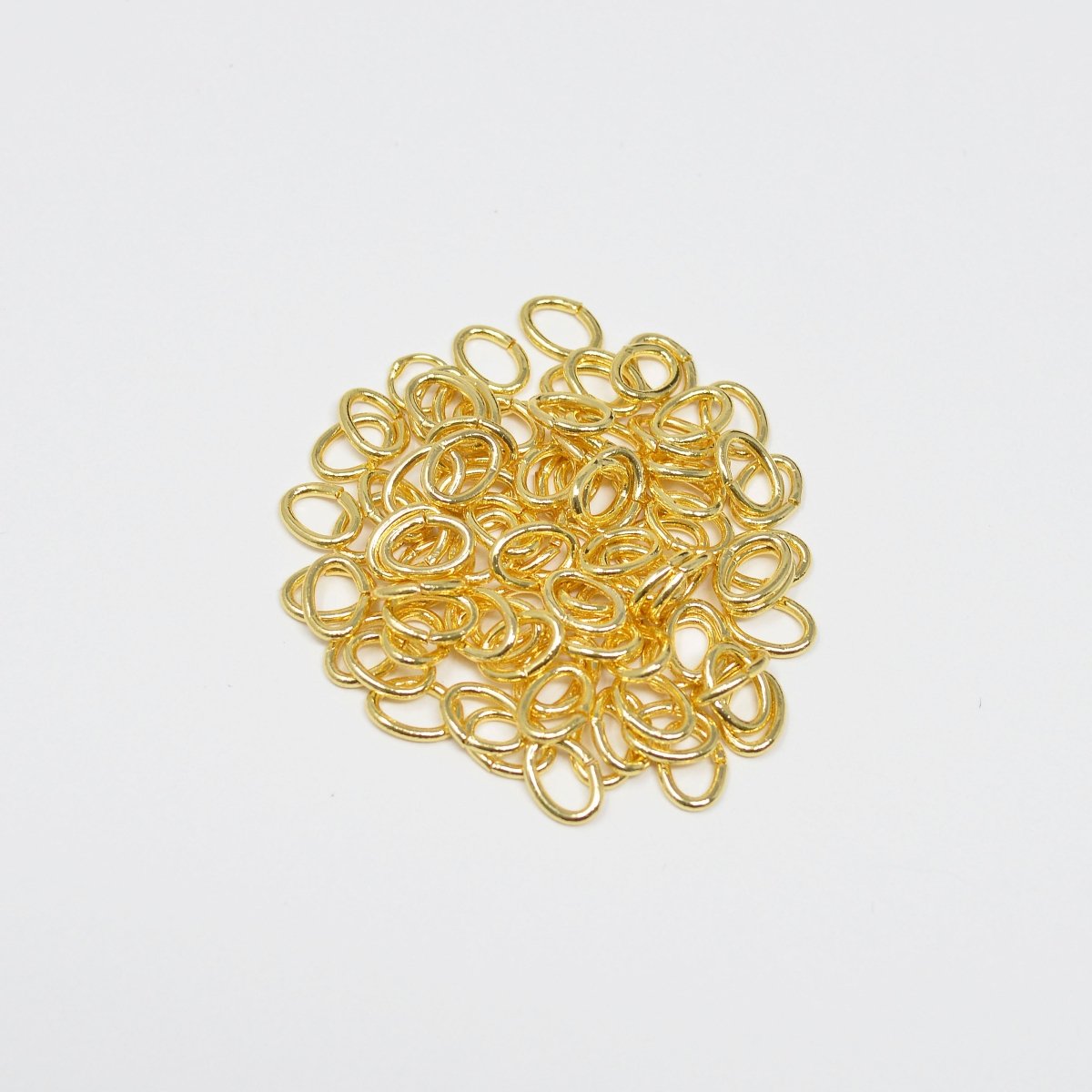 1Pack(10pcs) Gold Filled Oval Open Jump Ring 5mm L-184