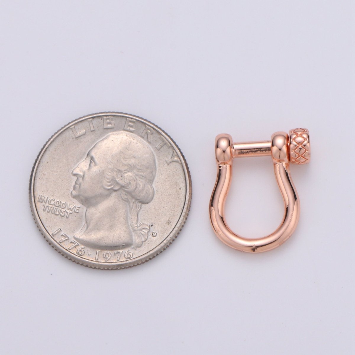 Gold Filled Screw clasp lock, Anchor Shackle, Gold, Silver, Rose gold Black Bracelet Clasps, Anchor Necklace, Sailor Bracelet Clasp Supply K-713 - K-715