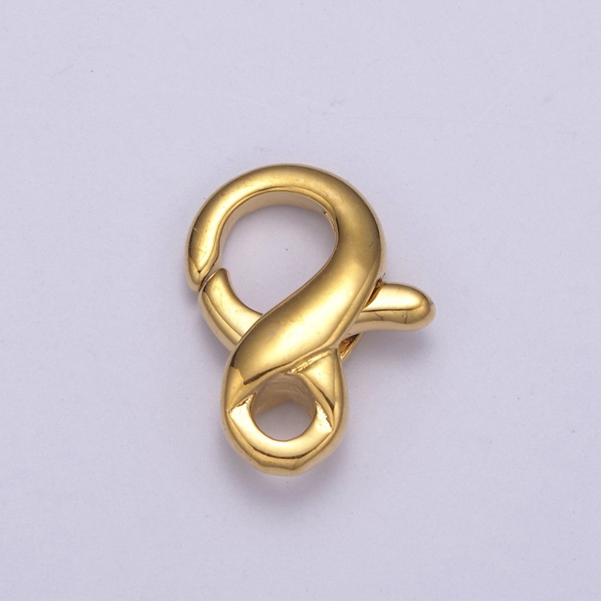 24K Gold Filled 15mm Minimalist Lobster Claw Clasps Closure Findings in Gold & Silver | L586 L587