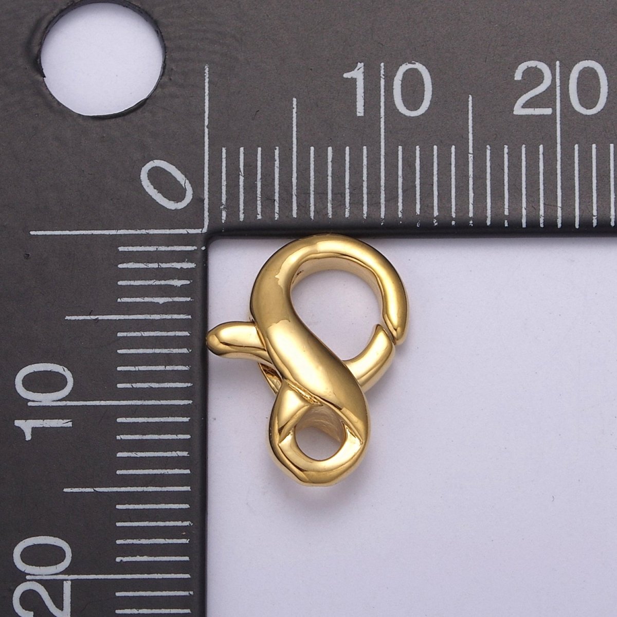 24K Gold Filled 15mm Minimalist Lobster Claw Clasps Closure Findings in Gold & Silver | L586 L587