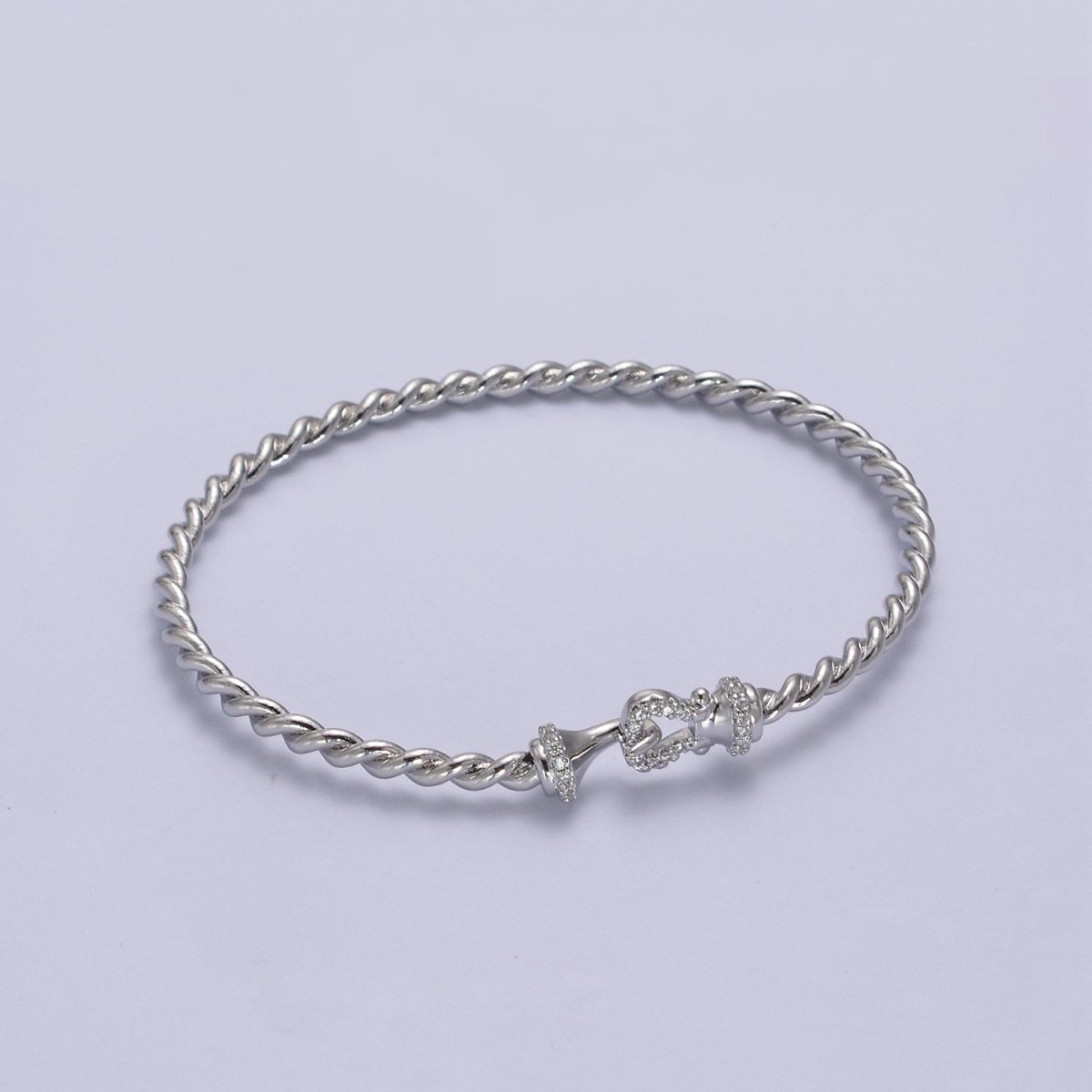 Gold Twisted Rope Bracelet Dainty Cuff Bangle, Braided Bracelet, Stacking Bracelet | WA-692 WA-693 Clearance Pricing