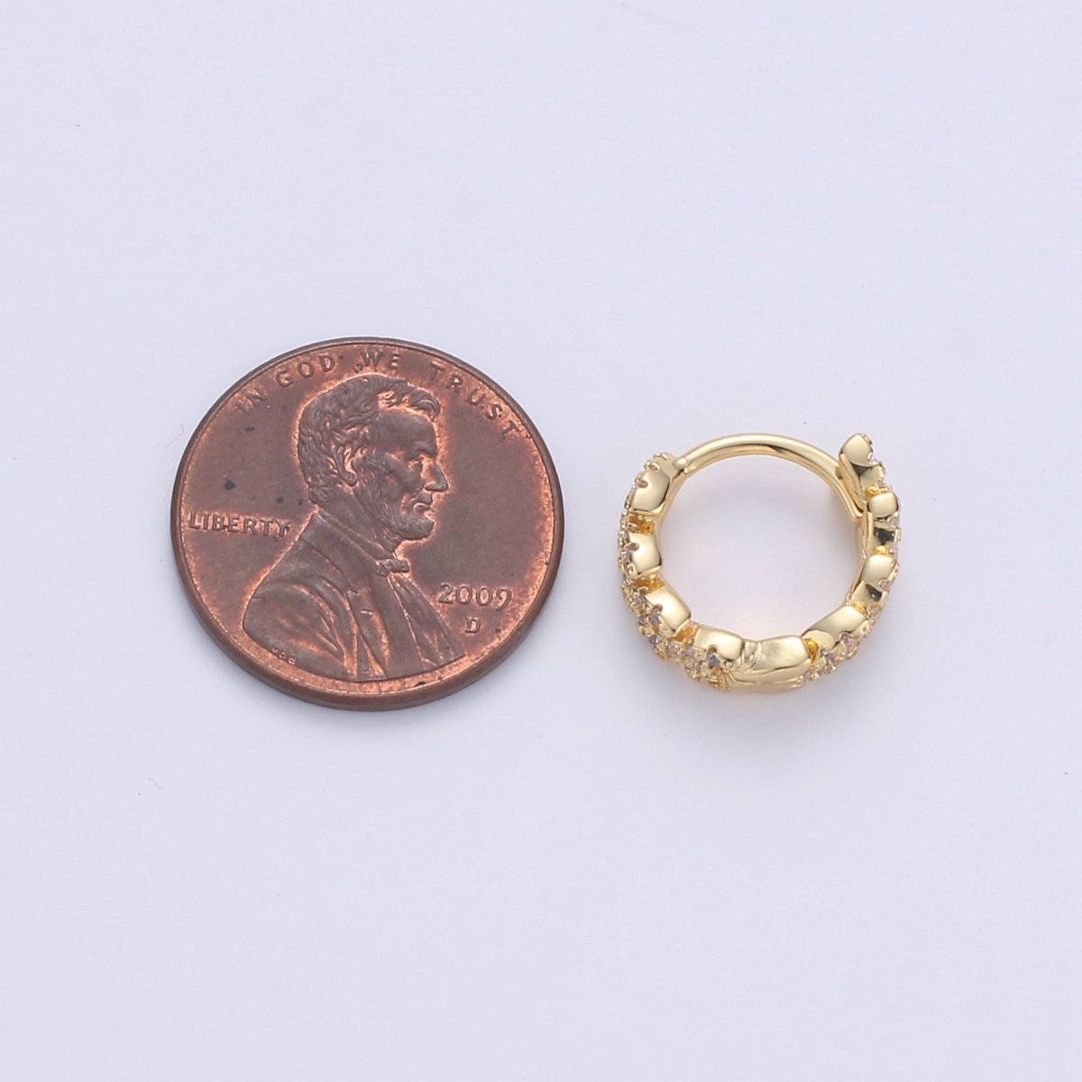 Golden Leaf Gold Filled Huggies  Dainty Gold Olive Leaf Earring Hoop Earrings, Huggie Delicate Earrings, Minimalist, Boho Earrings CZ Cubic Simple earring Gift for Her K-554