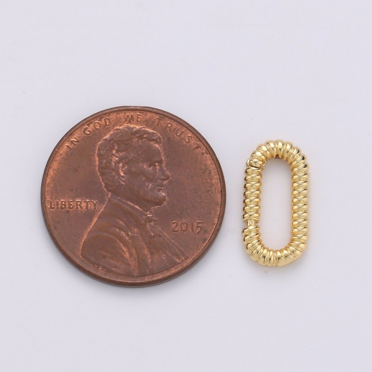 Golden Oval Gold Filled Clasp K-724