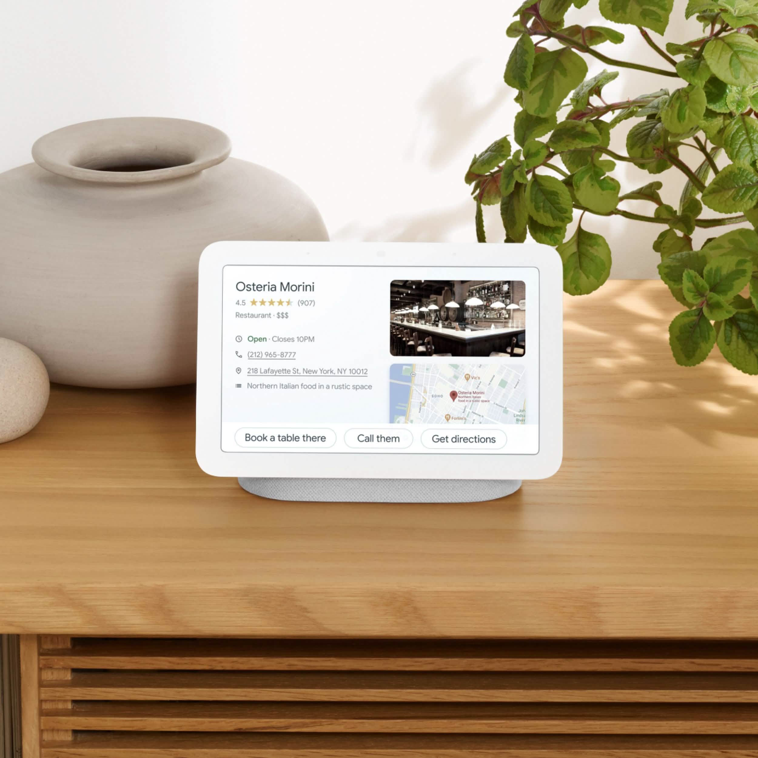 Google Nest Hub avec l'Assistant Google 2ᵉ génération – Galet