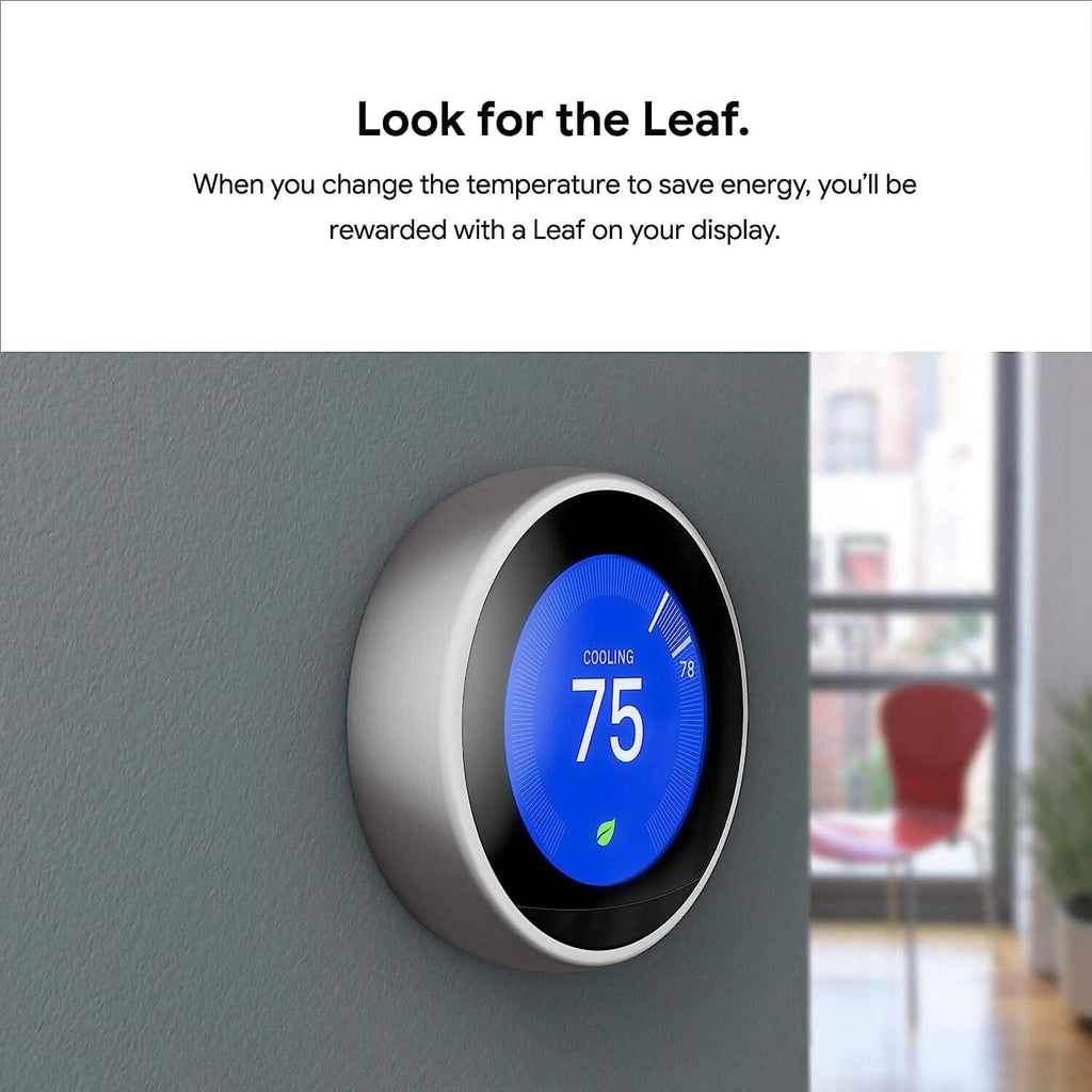 Google Nest Learning Thermostat - Smart Wi-Fi Thermostat (Refurbished)