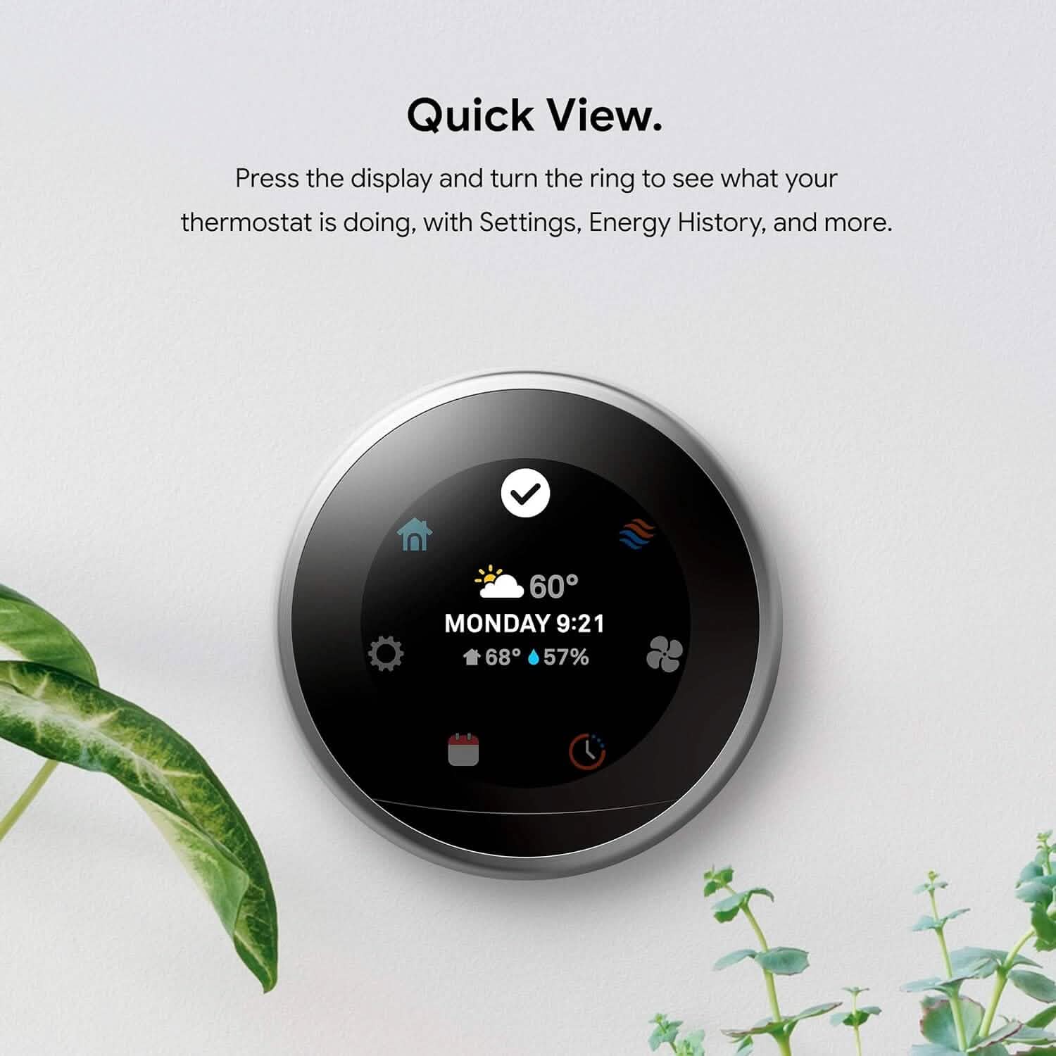 Google Nest Learning Thermostat - Smart Wi-Fi Thermostat (Refurbished)