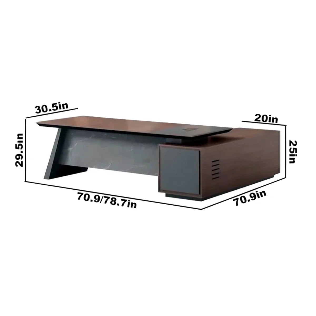 Slater · Modern L-Shaped Executive Desk