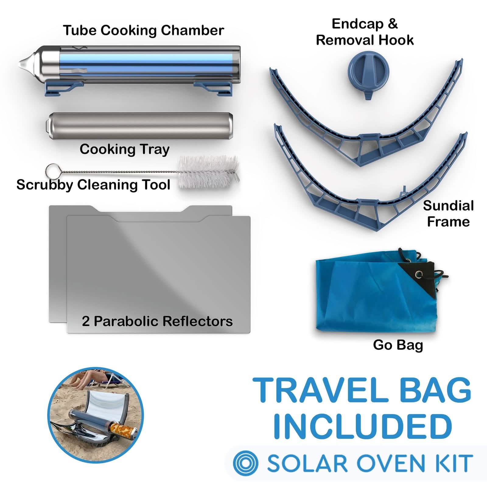 Four Solaire Portable GoSun Cuit en 20 Minutes et Jusqu'à 287°C