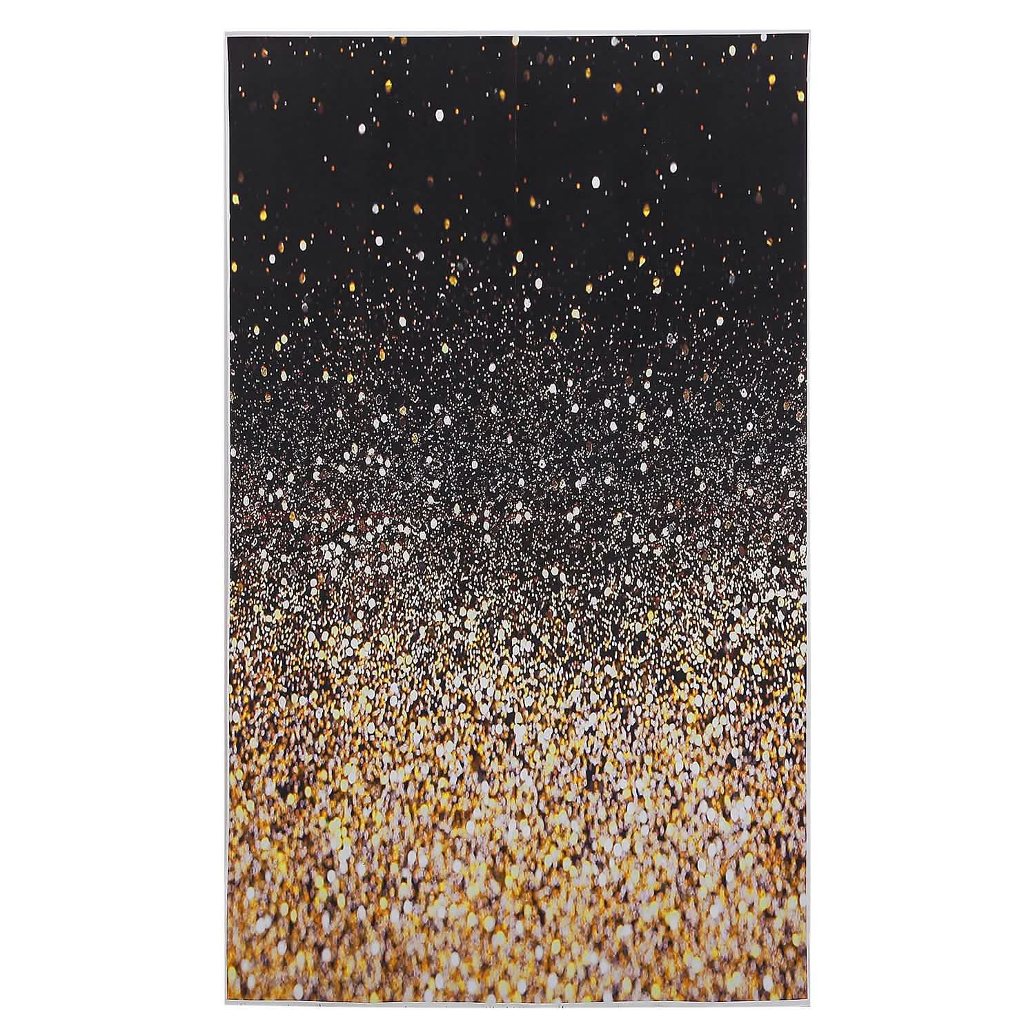 Gradual Glitter Black Gold Bokeh Spots Photography Background