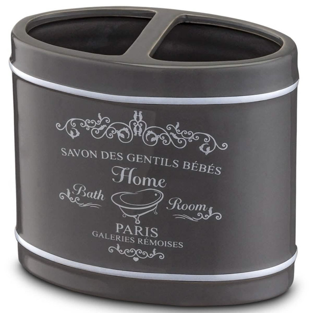 4 Piece Set: Home Basics Paris Collection Bathroom Accessories
