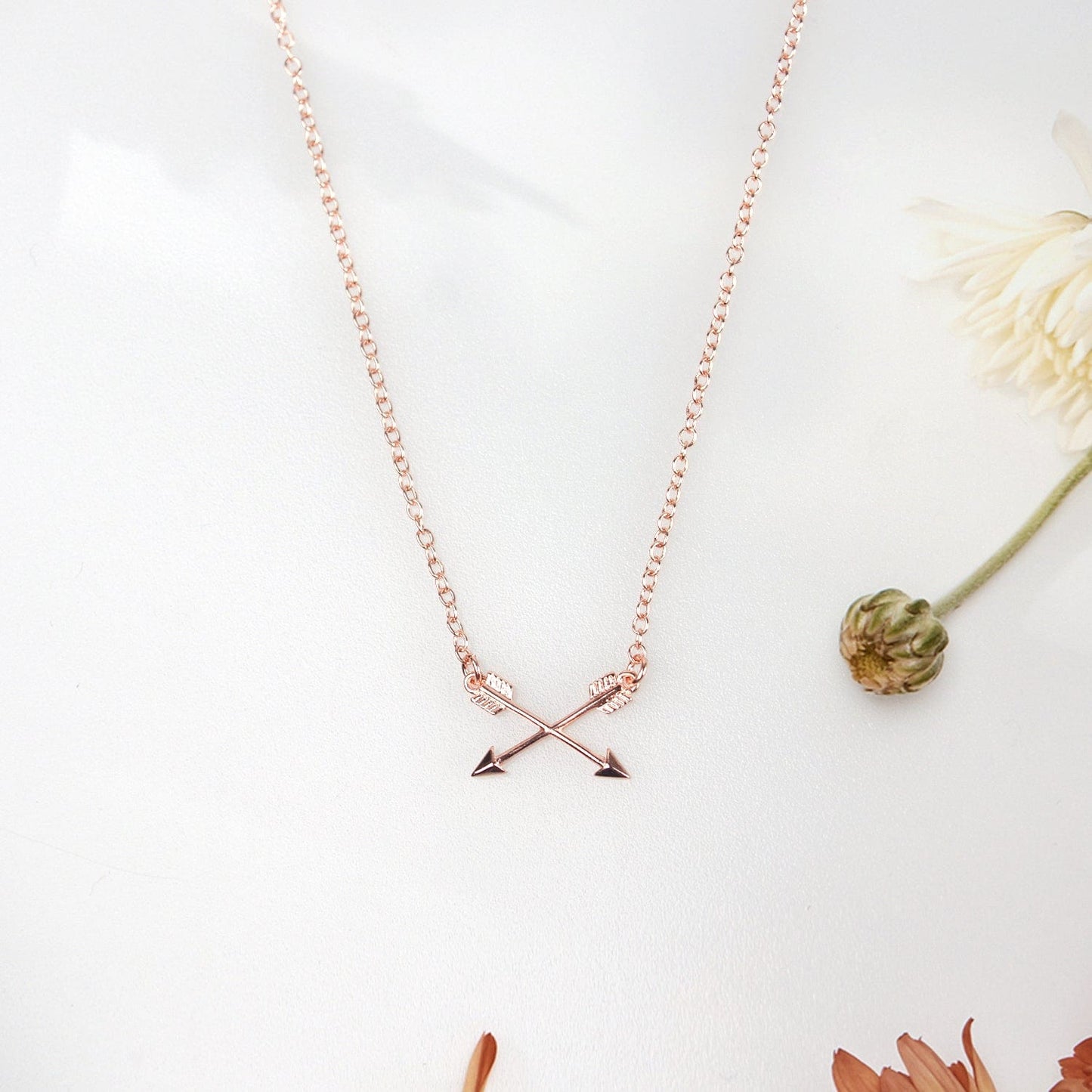 Grinch Christmas Double Intersecting Arrows Necklace
