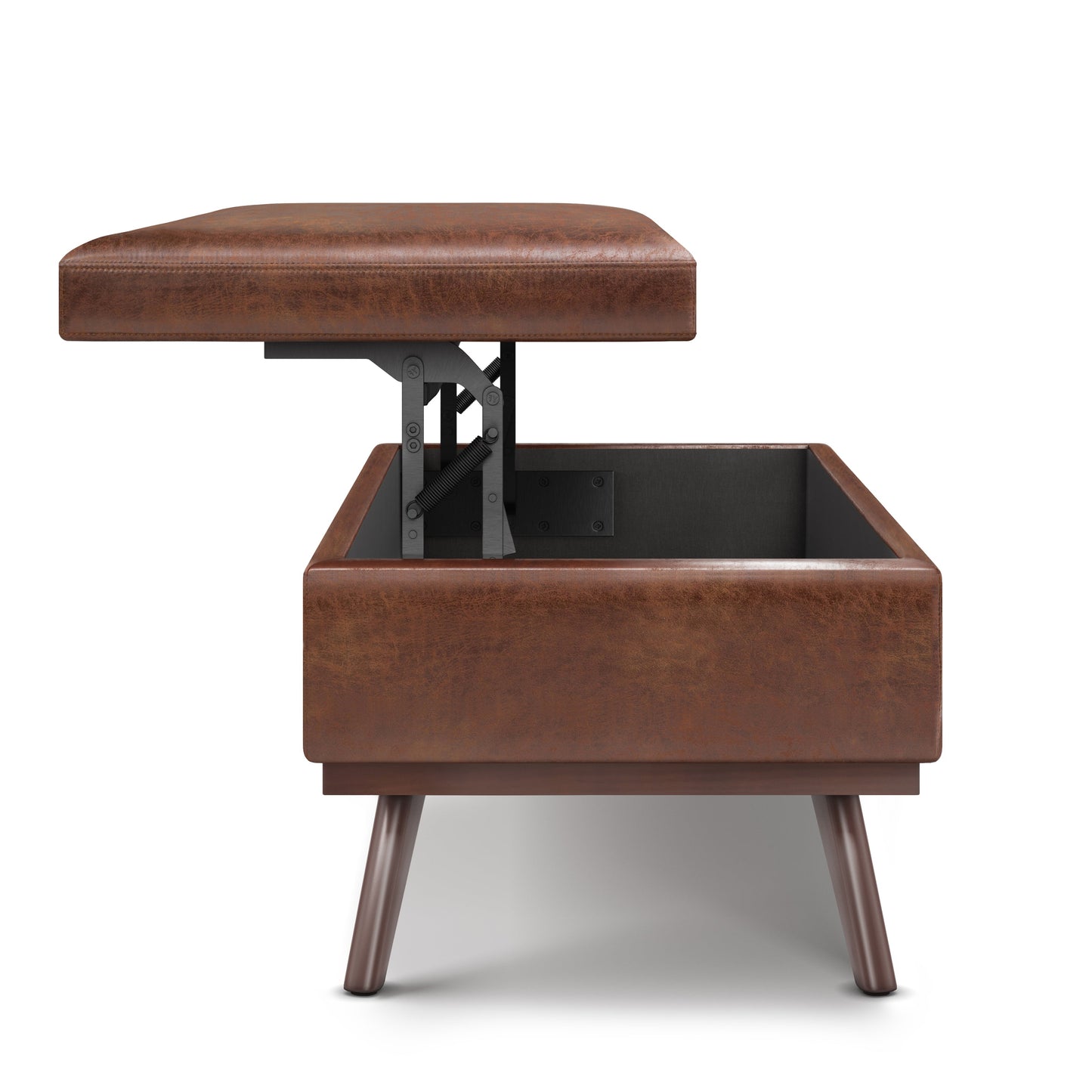 Owen 42 Inch Wide Lift Top Large Coffee Table Storage Ottoman