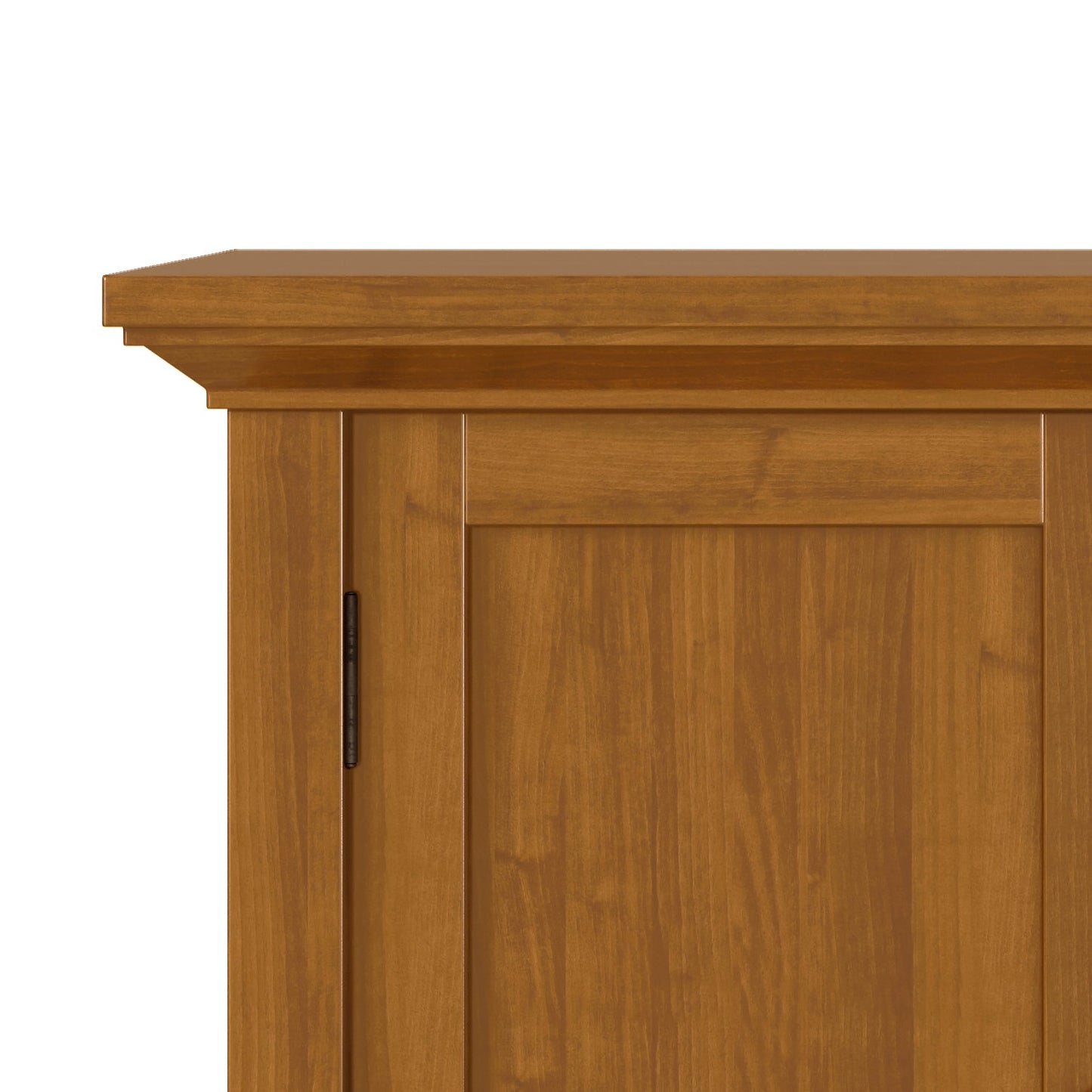 Redmond 32-Inch Wide Solid Wood Low Storage Cabinet in Light Golden