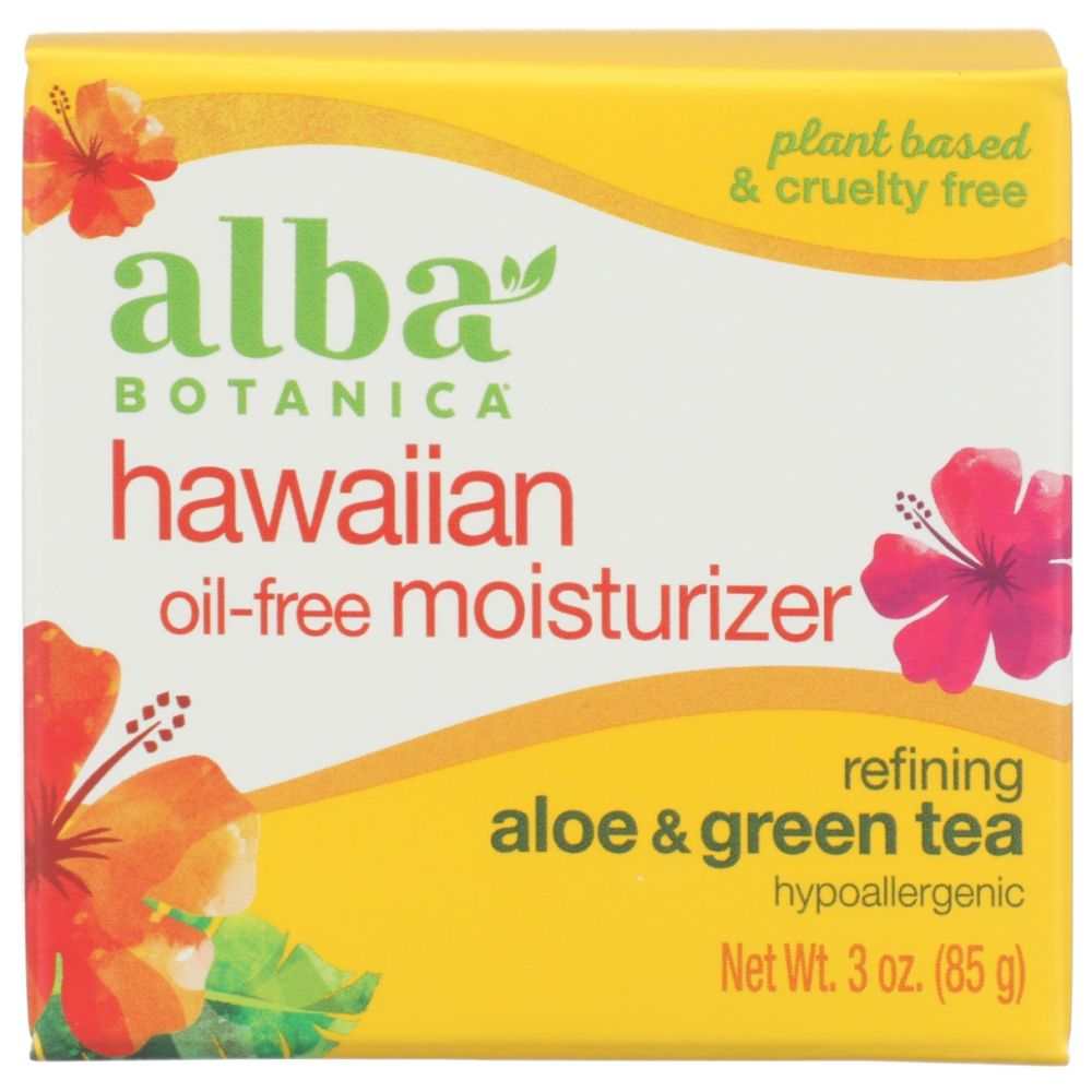 ALBA BOTANICA: Hawaiian Oil Free Moisturizer Aloe and Green Tea, 3 oz