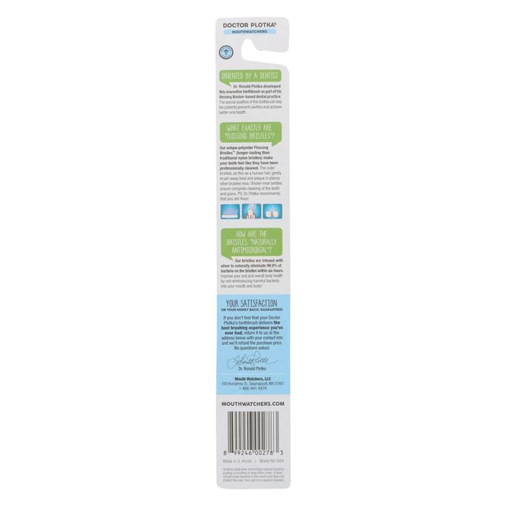 MOUTH WATCHERS: Adult Manual Toothbrush Red, 1 ea