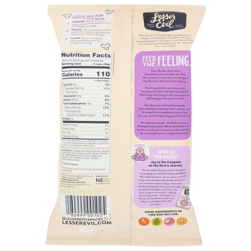 Himalayan Sweetness Gourmet Popcorn | Healthy Snack| Pink Salt 6.4oz