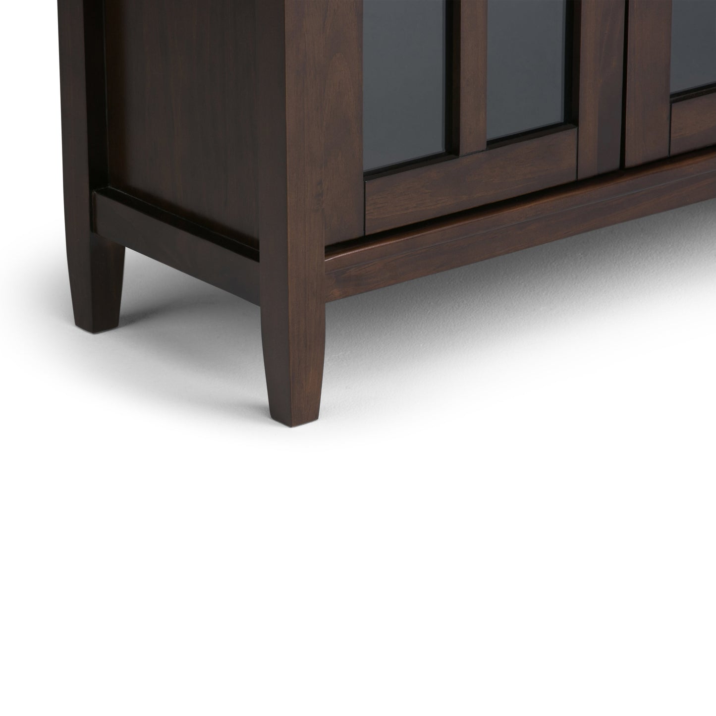 Warm Shaker 32" Wide Solid Wood Low Storage Cabinet in Tobacco