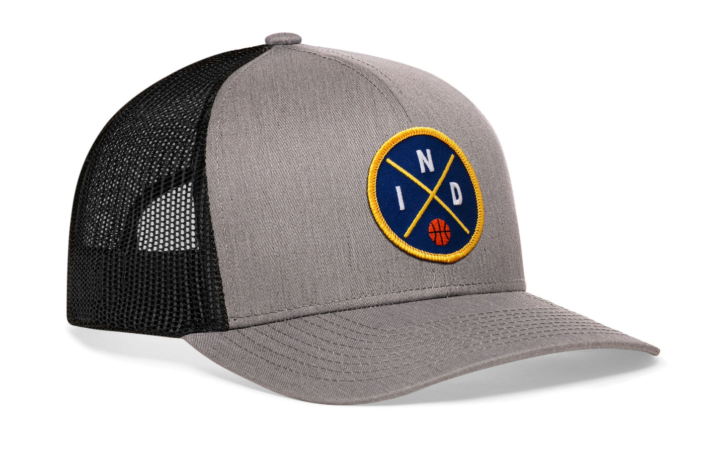 Indiana Trucker Hat  |  IND X Basketball Snapback