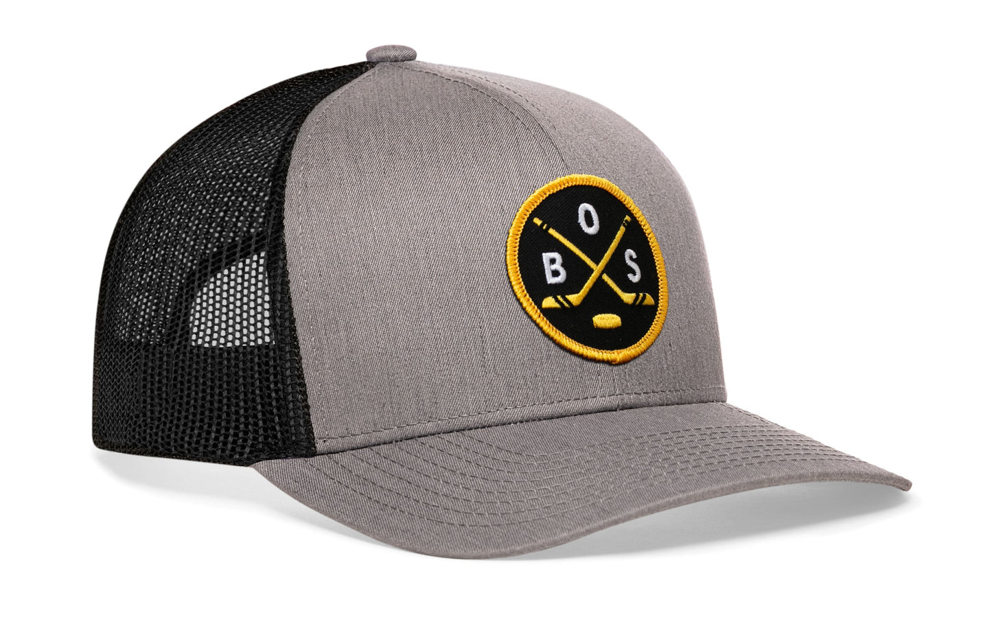 Boston Hockey Trucker Hat  |  BOS X Snapback