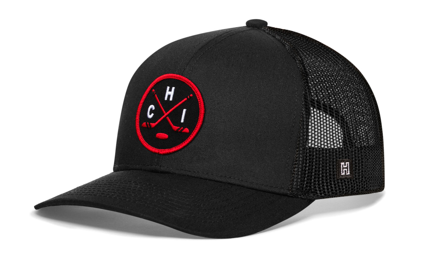 Chicago Hockey Trucker Hat  |  CHI X Snapback