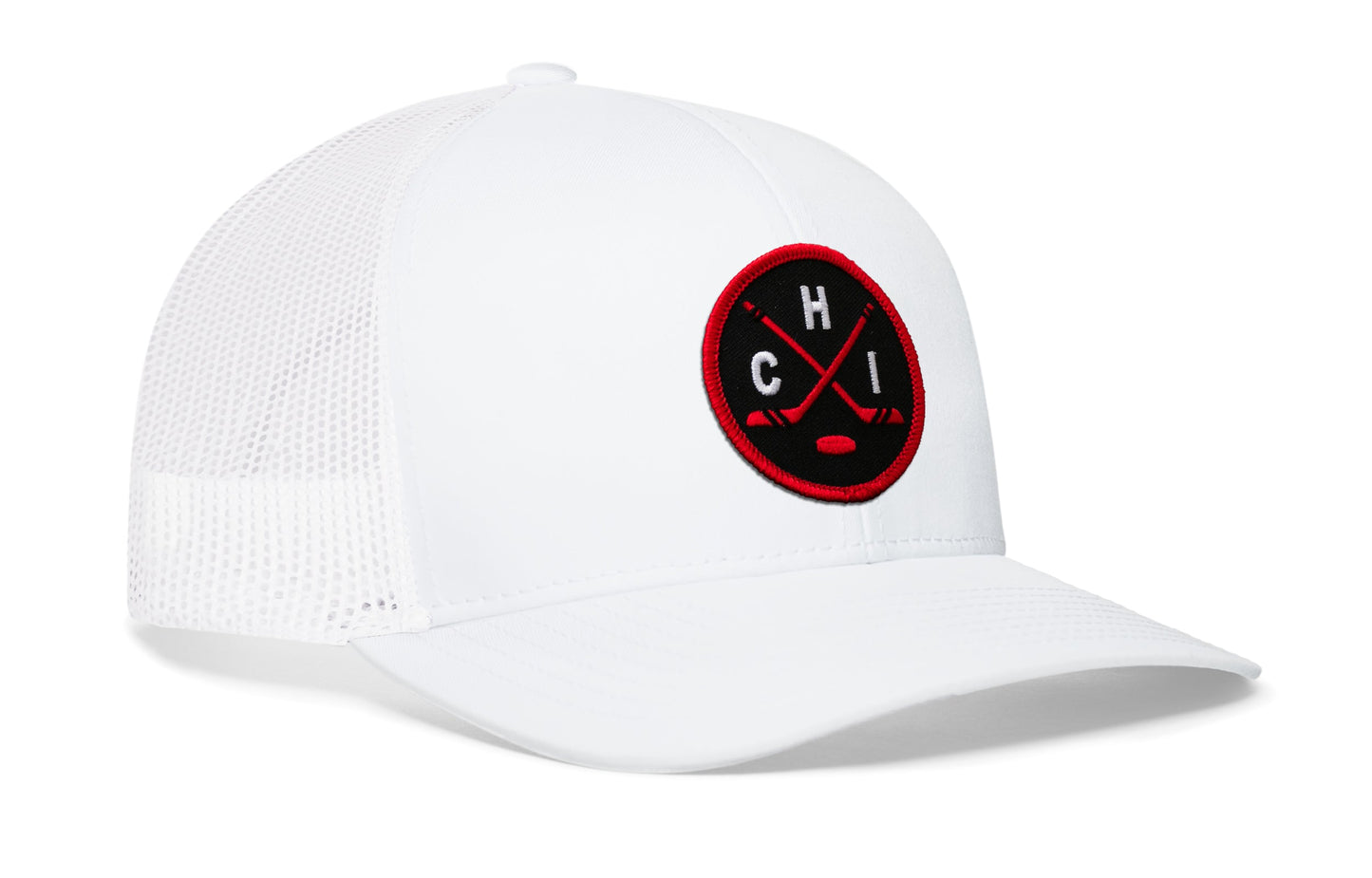 Chicago Hockey Trucker Hat  |  CHI X Snapback