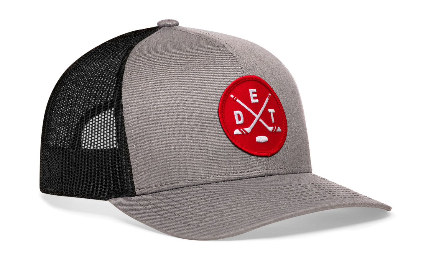 Detroit Hockey Trucker Hat  |  DET X Snapback