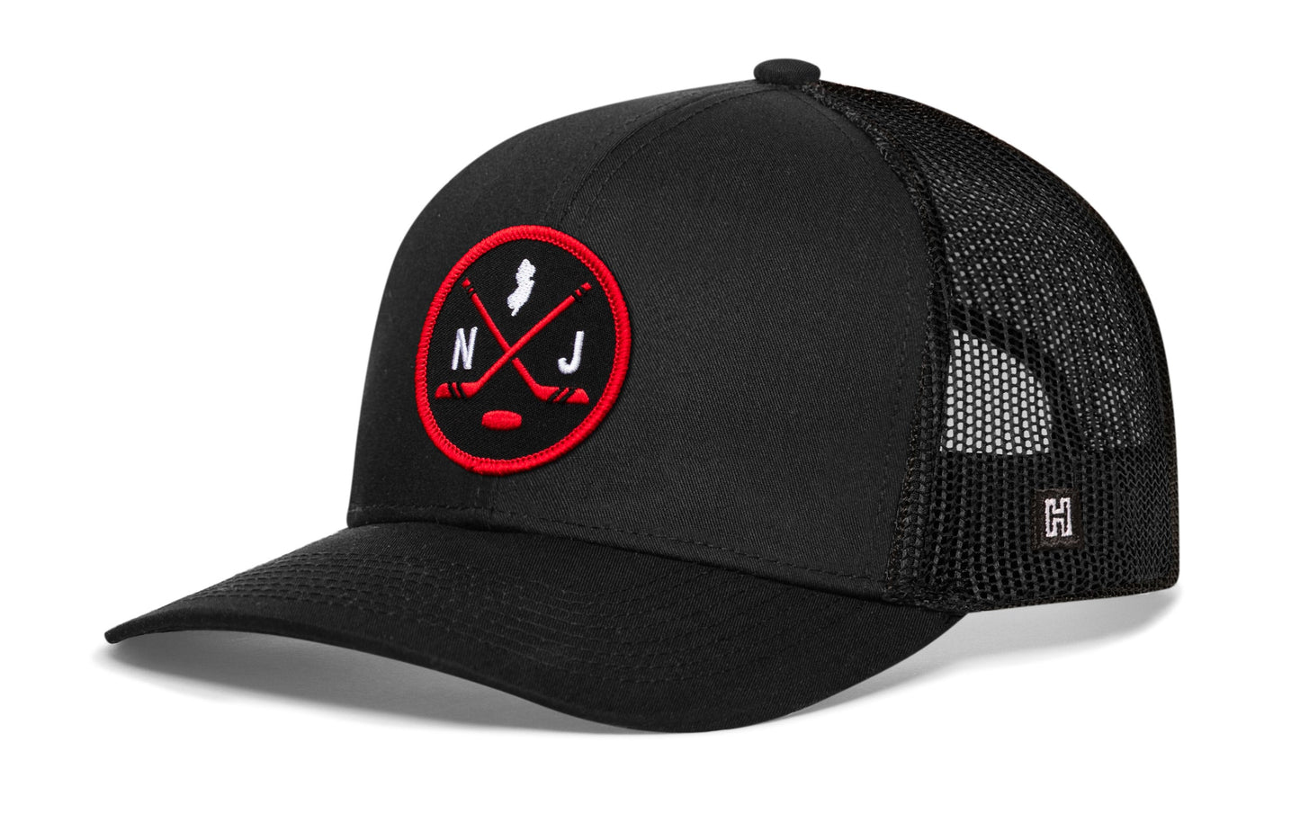 New Jersey Hockey Trucker Hat  |  NJ X Snapback