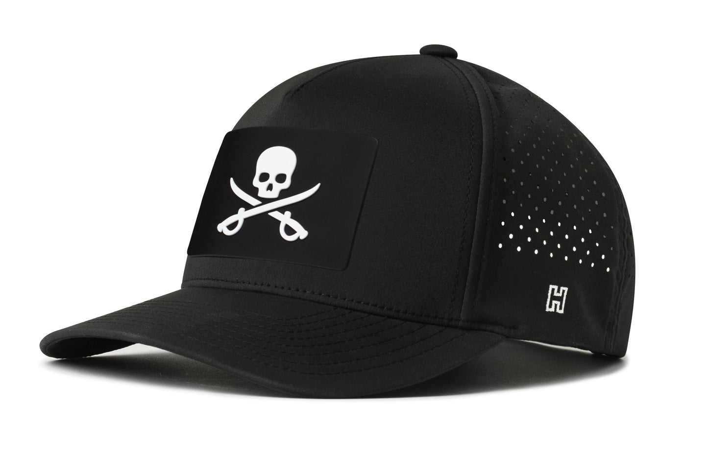 Pirate Flag Performance 5-Panel Hat  |  Jolly Roger Flexfit® Snapback