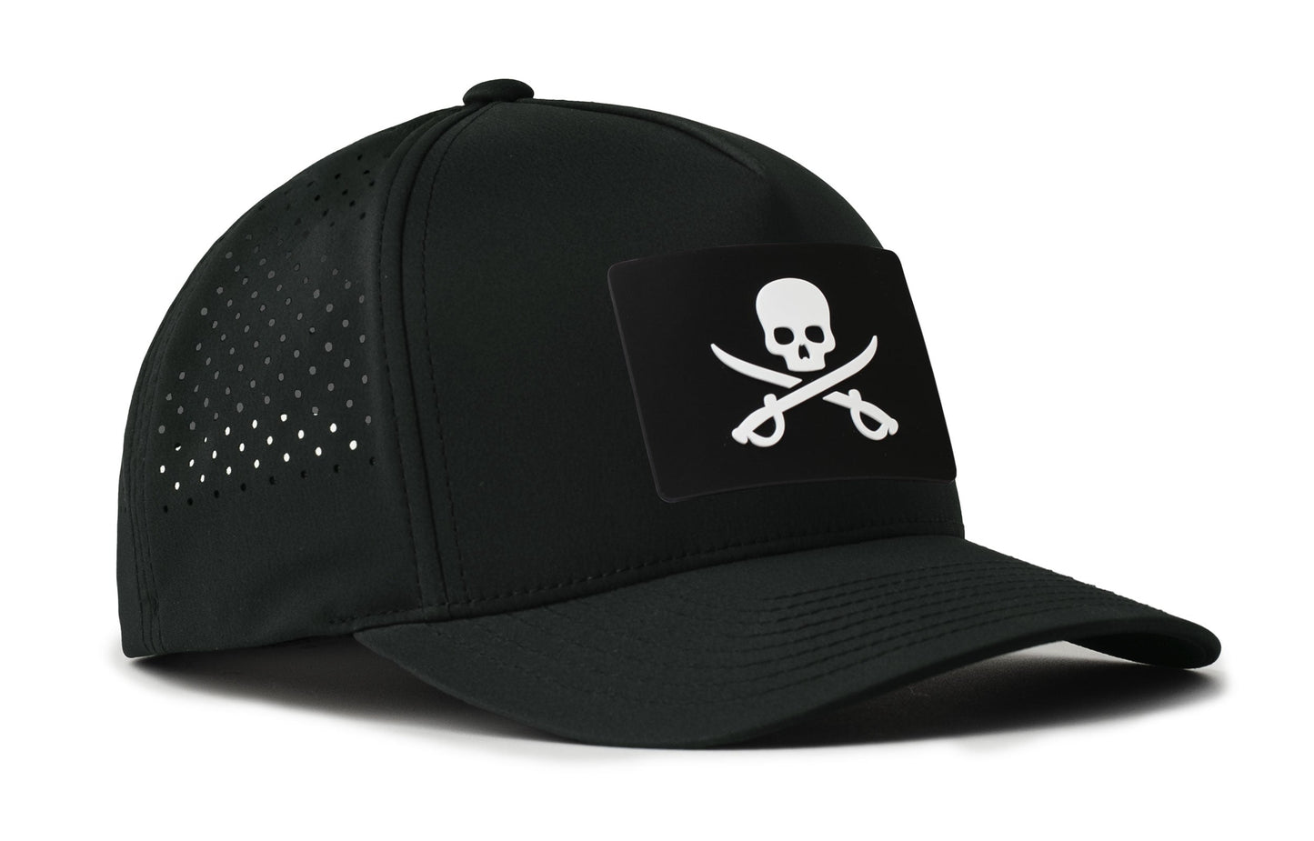 Pirate Flag Performance 5-Panel Hat  |  Jolly Roger Flexfit® Snapback