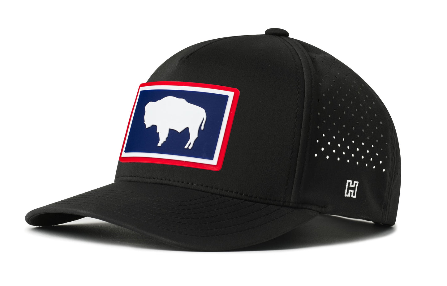 Wyoming Flag Performance 5-Panel Hat  |  WY Buffalo Flexfit® Snapback