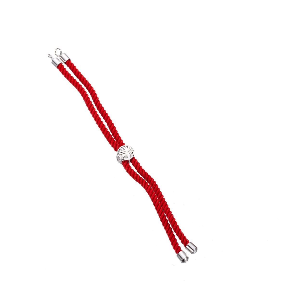 Half Finished Adjustable Cord Bracelet with Jump Rings, Semi Finished Friendship Bracelet | SP-048-054