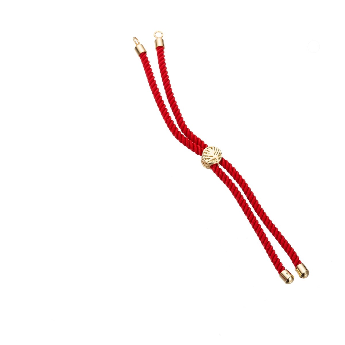 Half Finished Adjustable Cord Bracelet with Jump Rings, Semi Finished Friendship Bracelet | SP-048-054