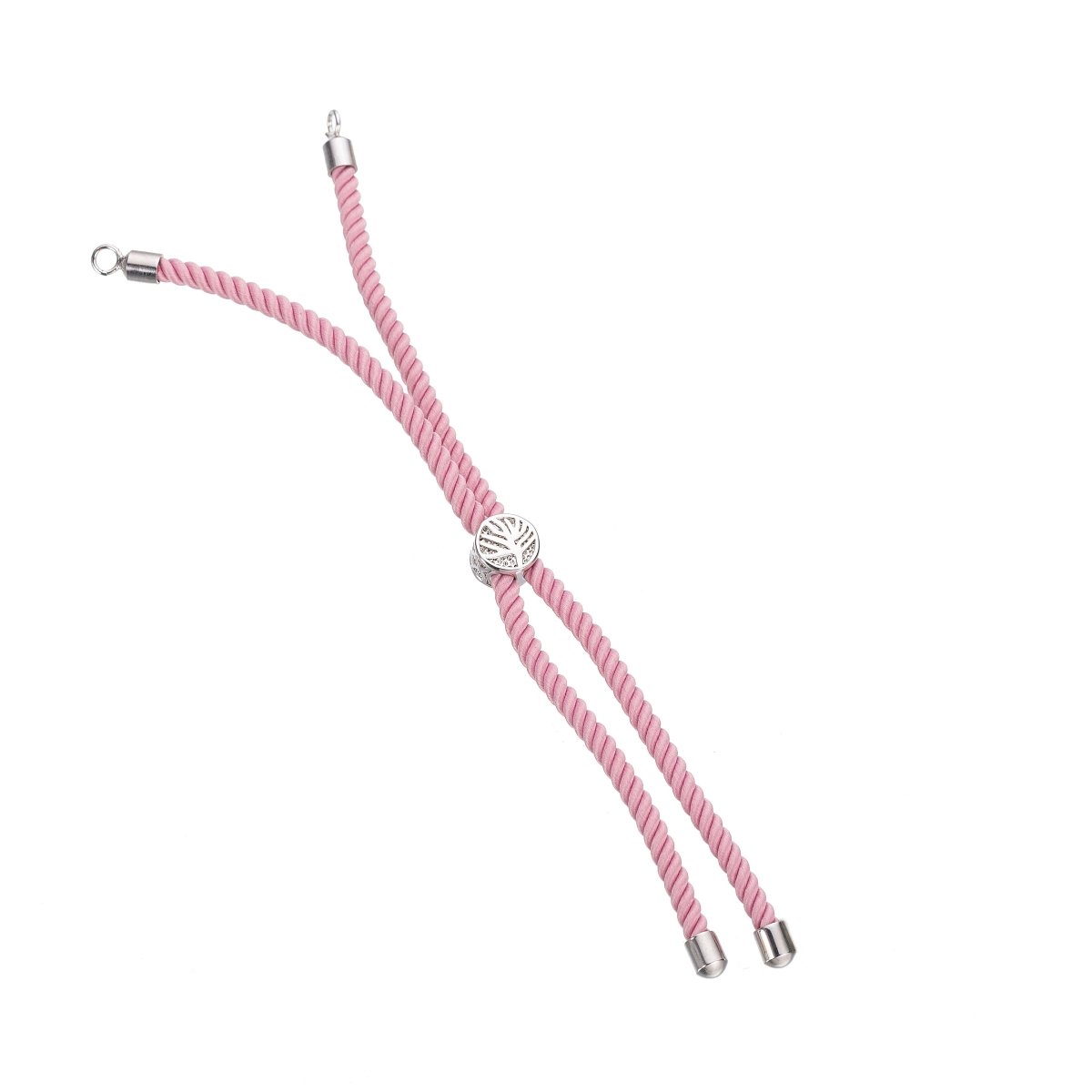 Half Finished Adjustable Cord Bracelet with Jump Rings, Semi Finished Friendship Bracelet | SP-048-054